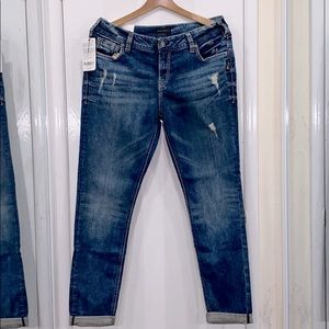 Silver Jeans Girlfriend Skinny Leg Mid Rise-31